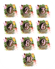 Load image into Gallery viewer, Personalised Magical Fairy Door Number (1-10) 8&quot; Icing Sheet Cake Topper