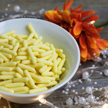 Load image into Gallery viewer, Yellow Matt Macaroni Rods (20mm) Sprinkles