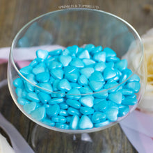 Load image into Gallery viewer, Blue Tablet Hearts Sprinkles Cupcake / Cake Decorations