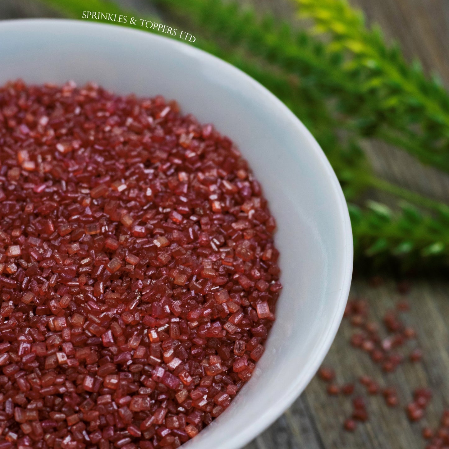 Red Shimmer Sugar Crystals