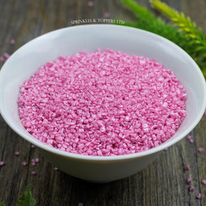 Pink Shimmer Sugar Crystals