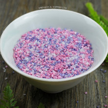 Load image into Gallery viewer, Pink, Purple &amp; White Shimmer Sugar Crystals