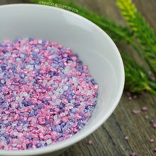 Load image into Gallery viewer, Pink, Purple &amp; White Shimmer Sugar Crystals