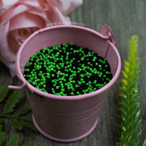 Black & Green 100s & 1000s  These ever popular small sugar balls are perfect to top any cupcake, large cake, ice cream, shake and more...