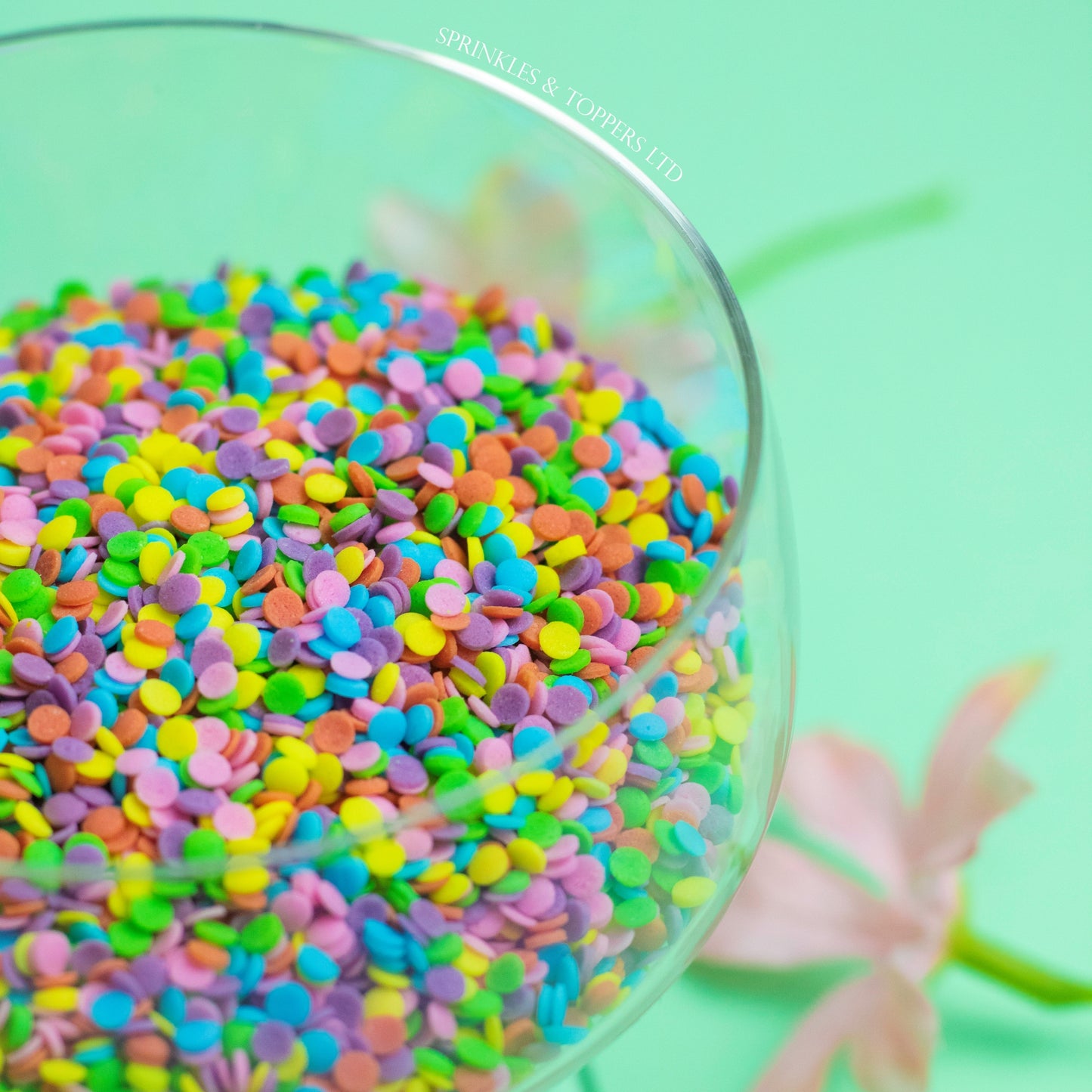 3mm Matt Rainbow Bake Stable Confetti / Funfetti