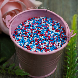 Red White & Blue Mini Pearls (1mm)