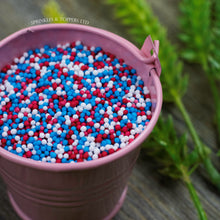 Load image into Gallery viewer, Red White &amp; Blue Mini Pearls (1mm)