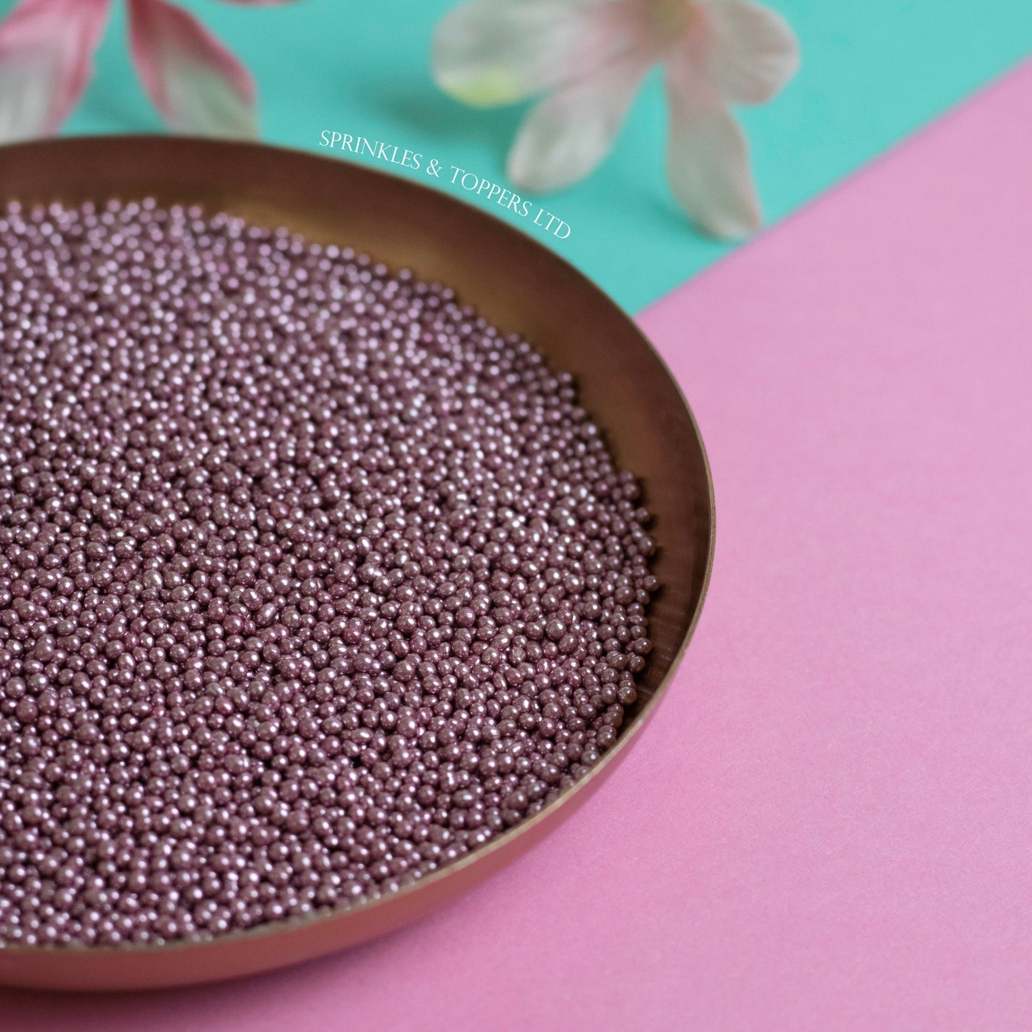 Pink Metallic 2mm Pearls