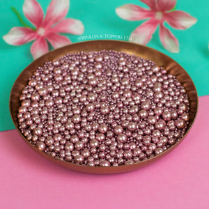 Pink Metallic Pearls Mix