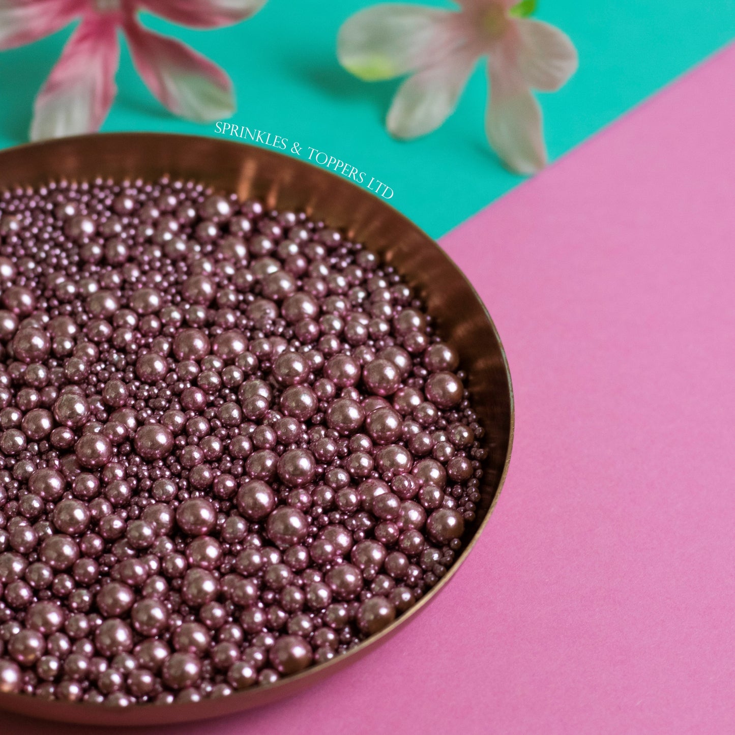 Pink Metallic Pearls Mix