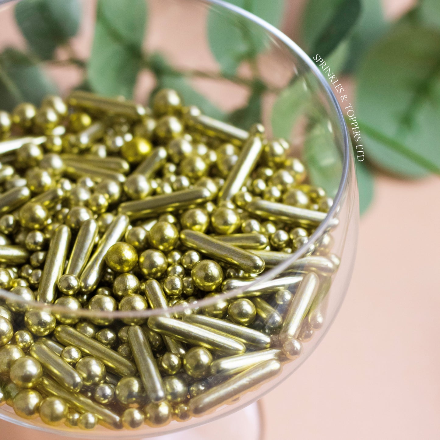 Gold Metallic Pearls & Rods Mix