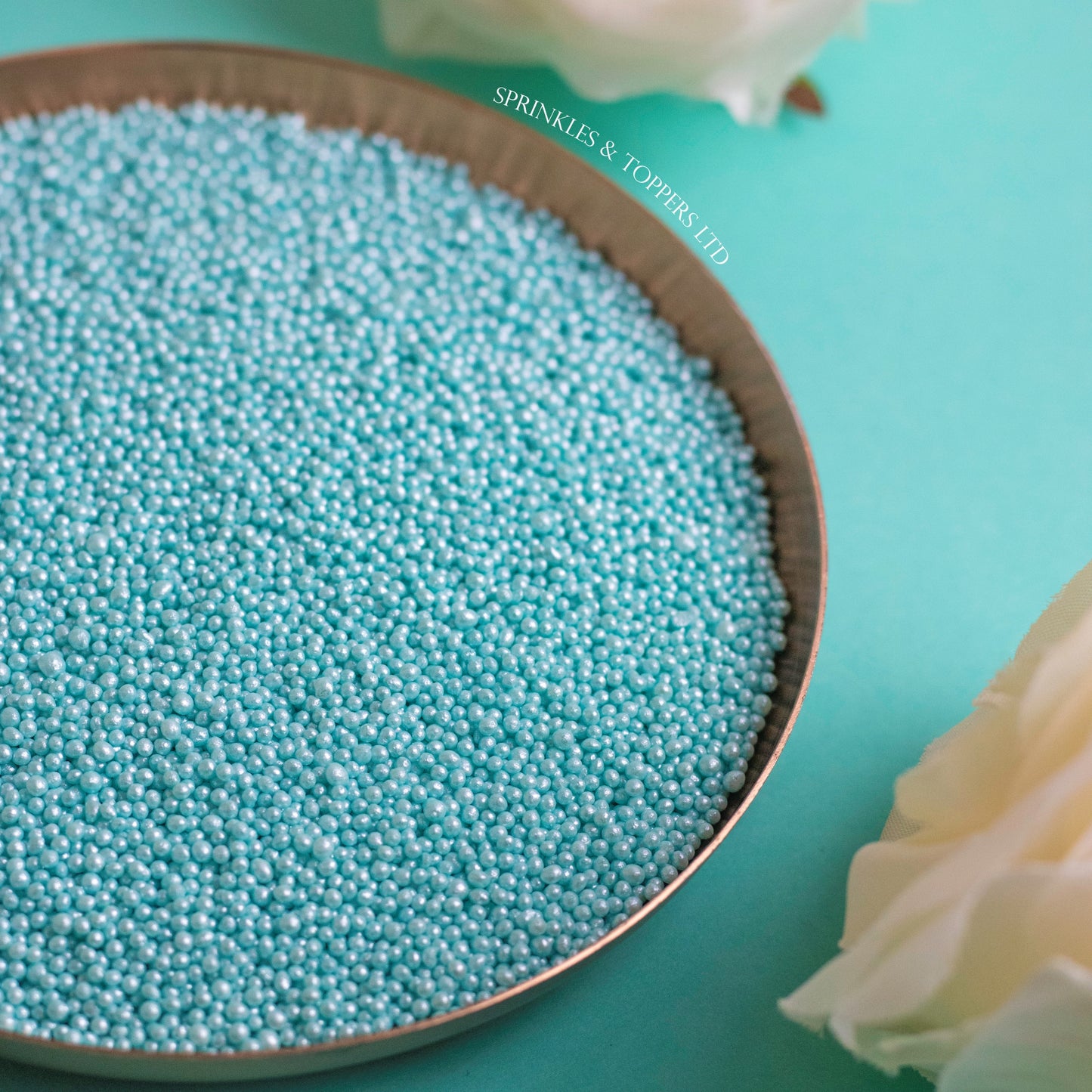 Turquoise Shimmer Mini Pearls (1mm)