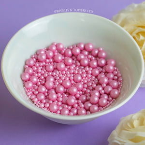 Pink Shimmer Pearls Mix