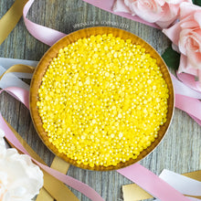 Load image into Gallery viewer, Yellow Confetti &amp; Pearls Sprinkles Mix
