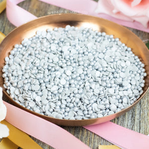 Silver Confetti & Pearls Sprinkles Mix