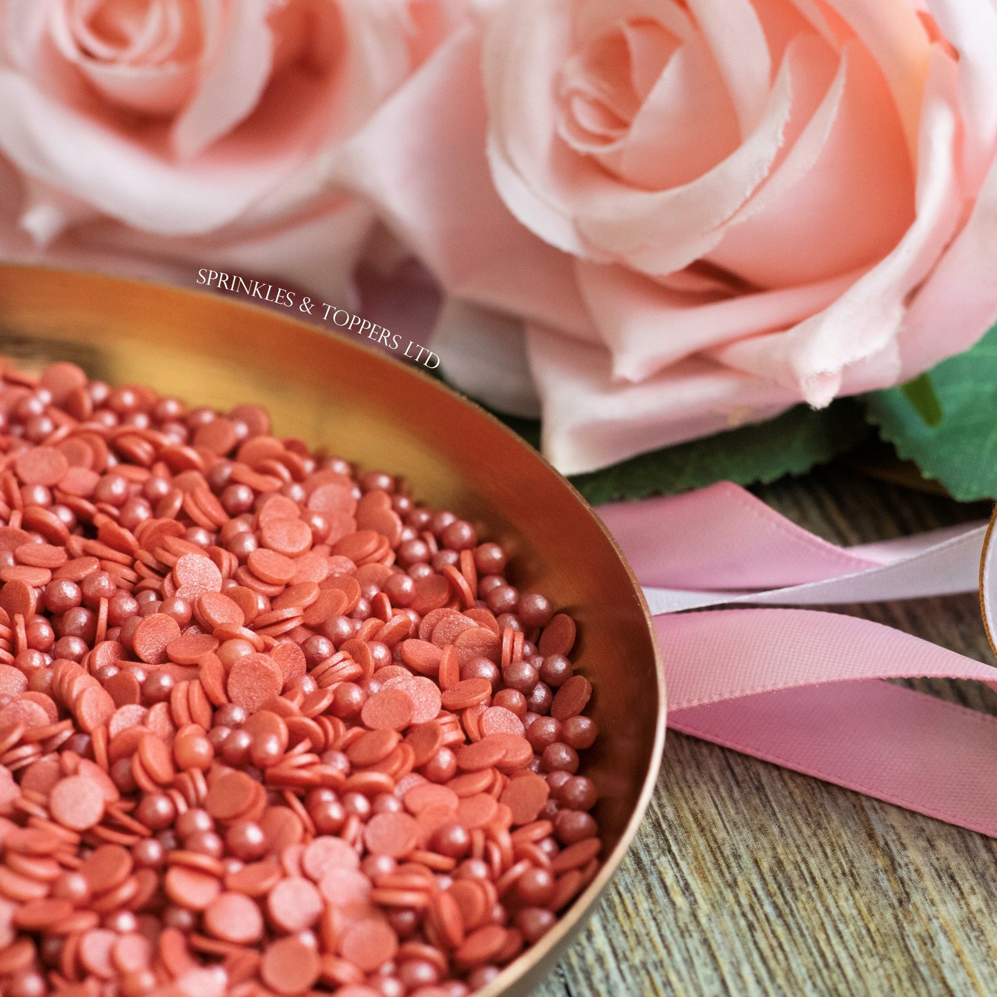 Red Confetti & Pearls Sprinkles Mix