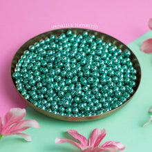 Load image into Gallery viewer, Green Metallic 6mm Pearls