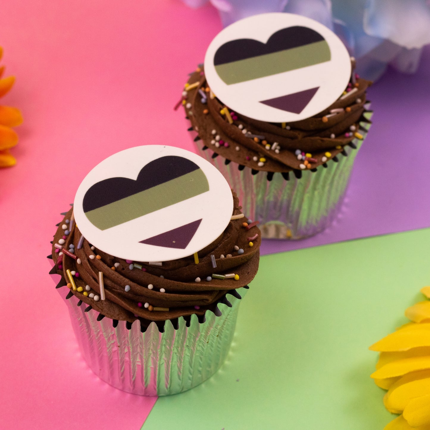 Pride ~ Asexual Heart 2" discs