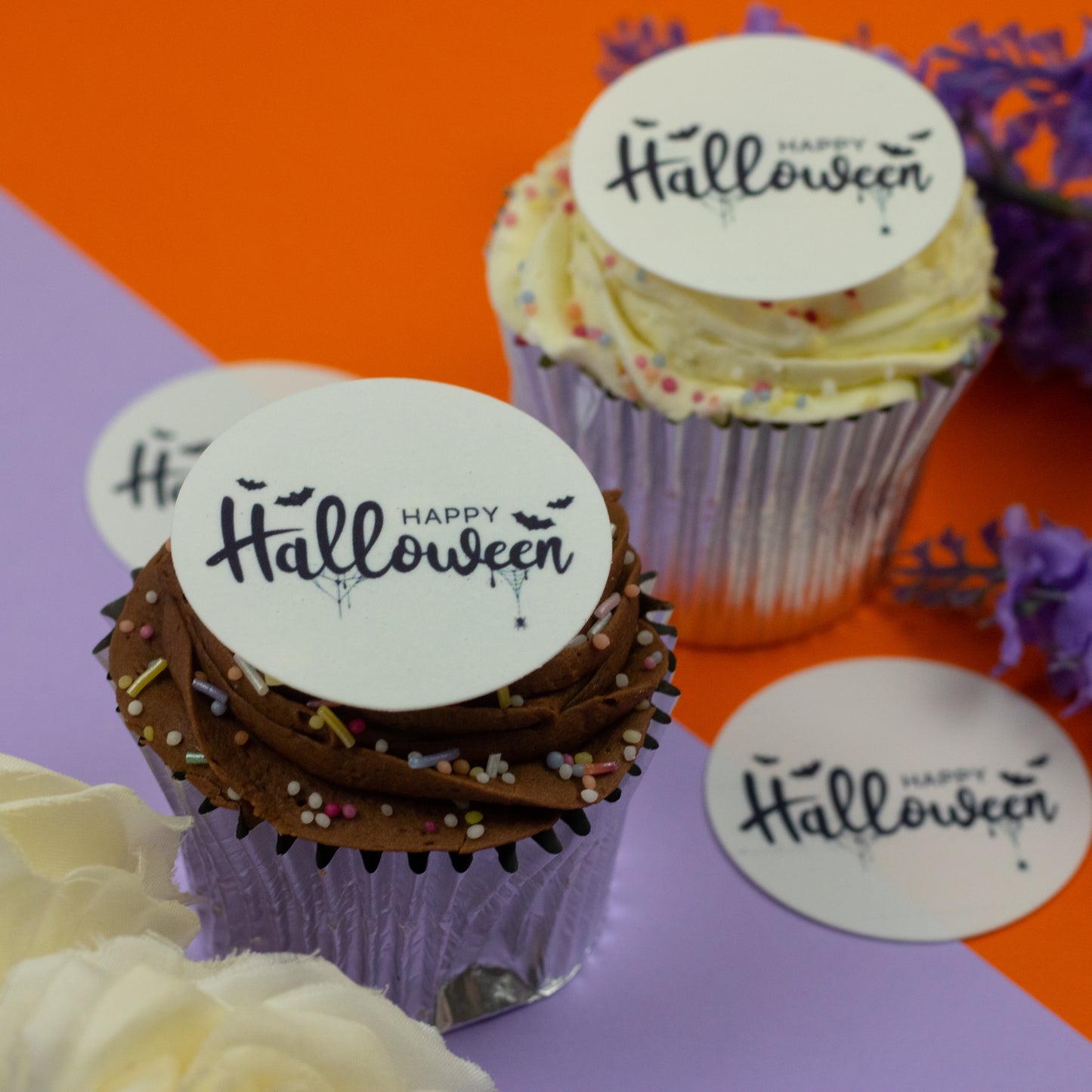 Happy Halloween Black 2" discs