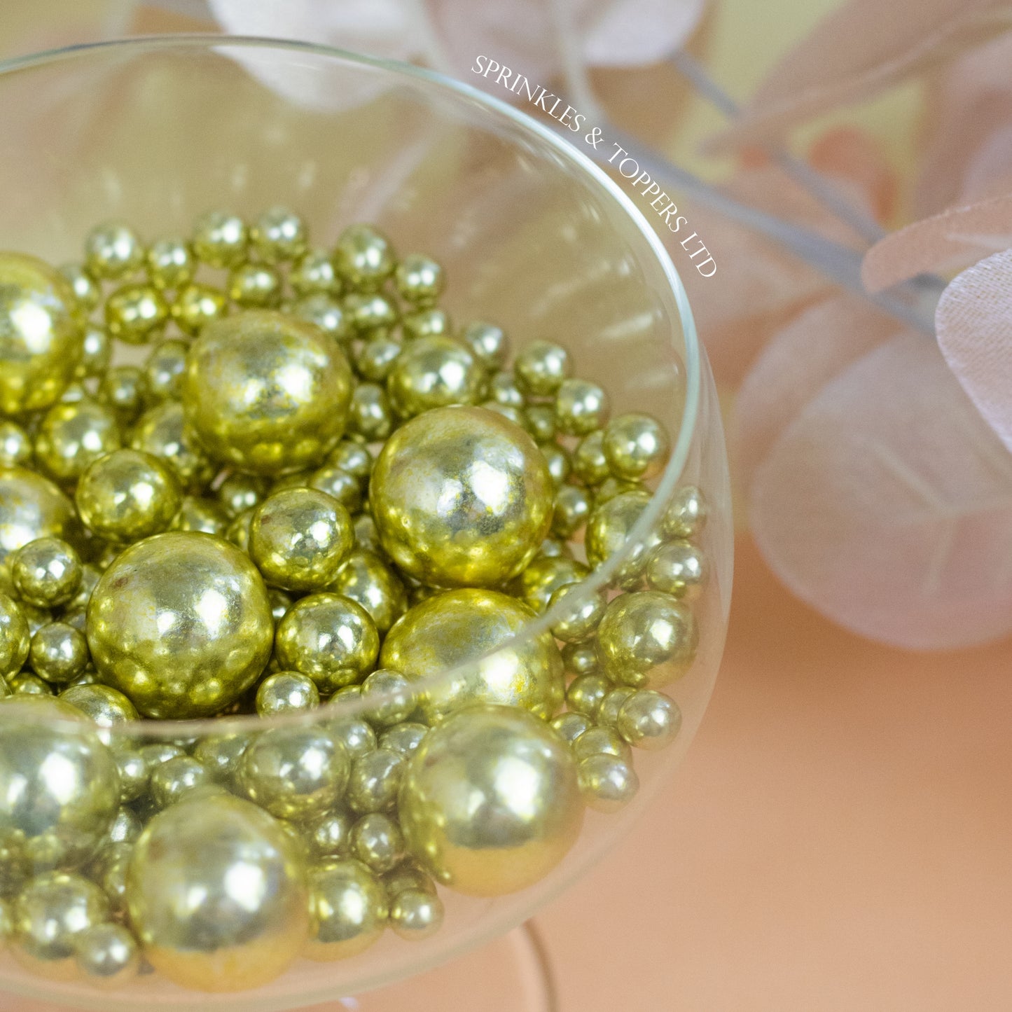 Metallic Gold Chocolate Balls Mix