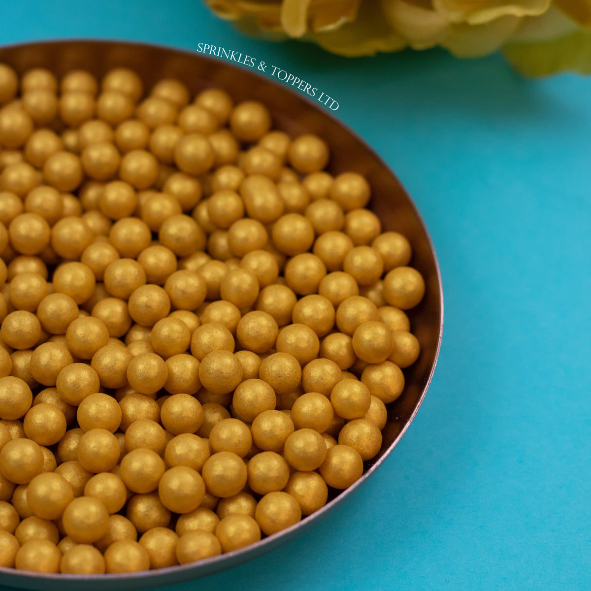 7mm Gold Shimmer Pearls – Sprinkles & Toppers Ltd