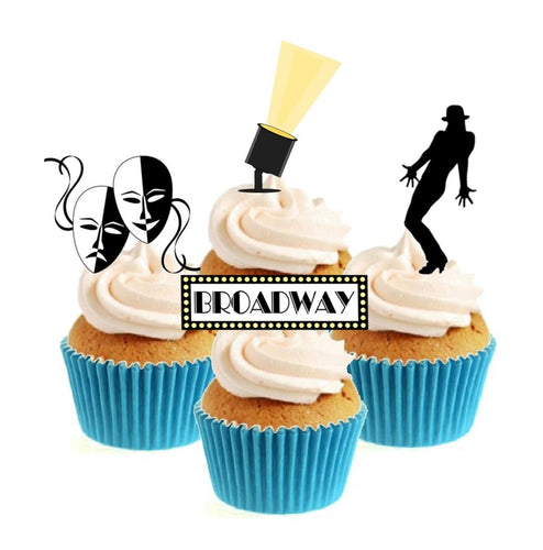 On Broadway Collection Stand Up Cake Toppers (12 pack)