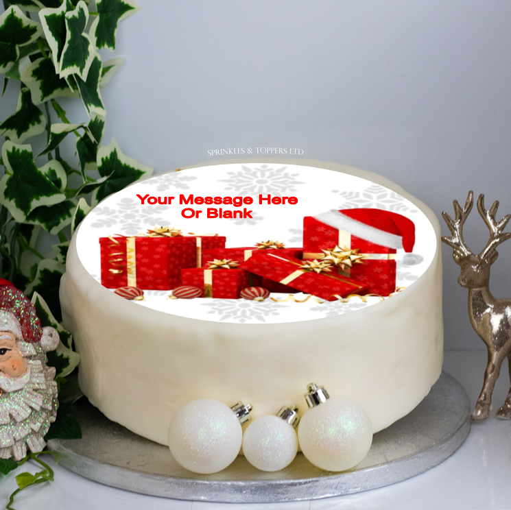 Personalised Christmas Gifts 8" Icing Sheet Cake Topper