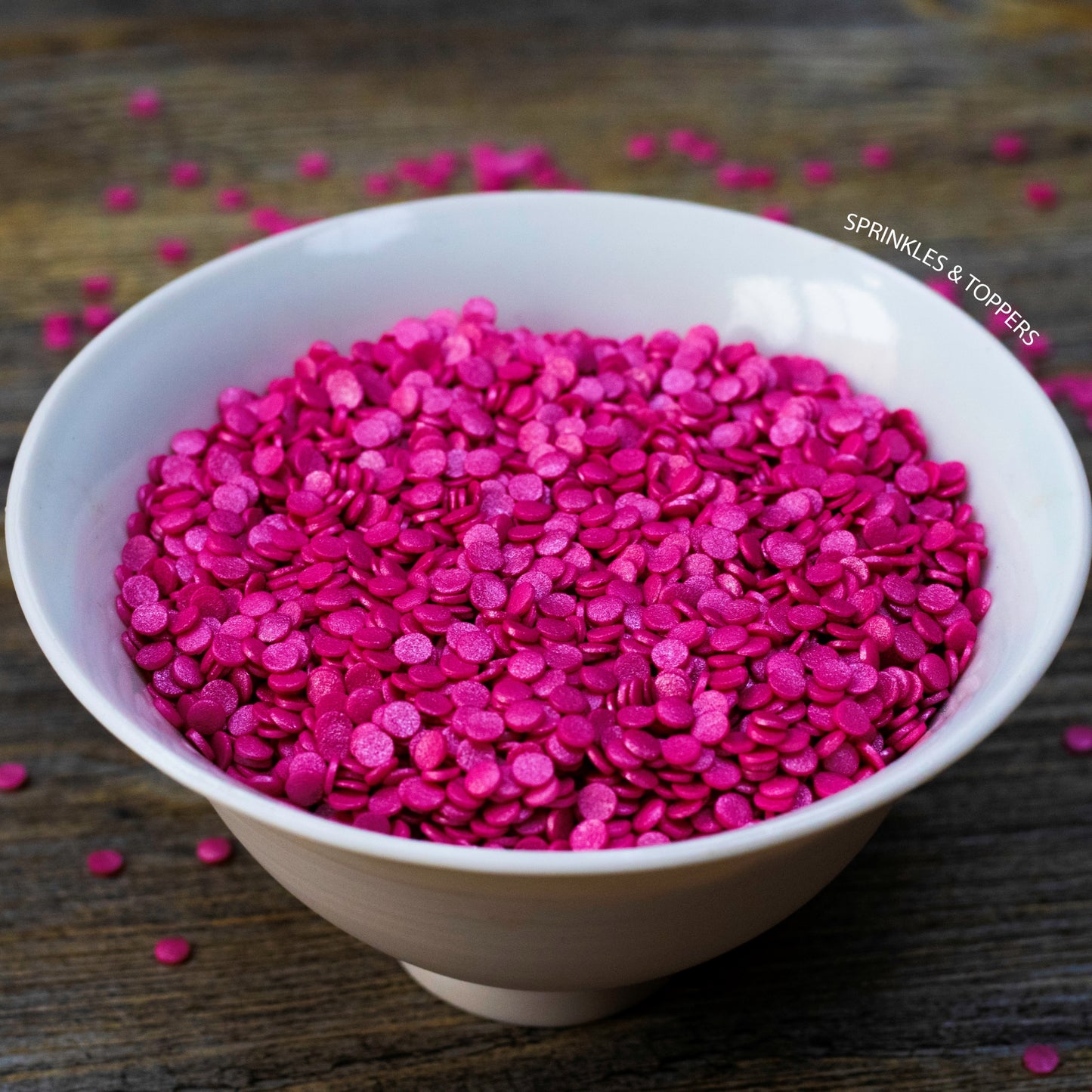 4mm Glimmer Confetti Cupcake / Cake Decoration Sprinkles (100g) Edible confetti with a lovely shiny finish Perfect to top any cupcake, large cake, ice cream, cookies, shakes and more...