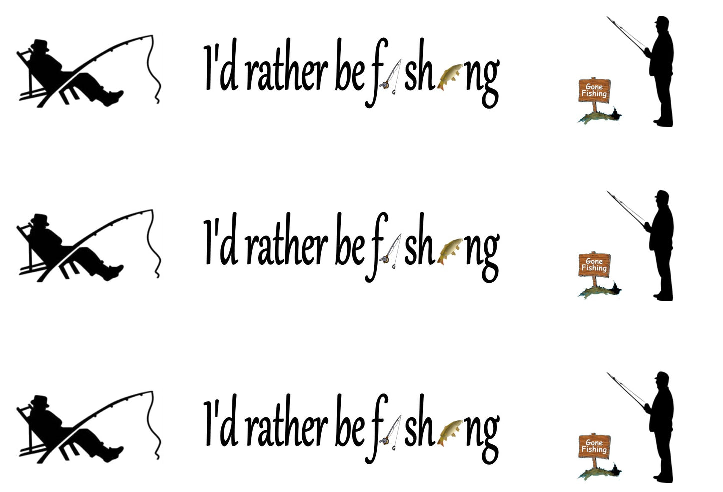 FISHING THEMED EDIBLE ICING CAKE RIBBON / SIDE STRIPS Use instead of traditional ribbon to decorate the sides of your cakes Edible fondant icing, perfect for that special occasion