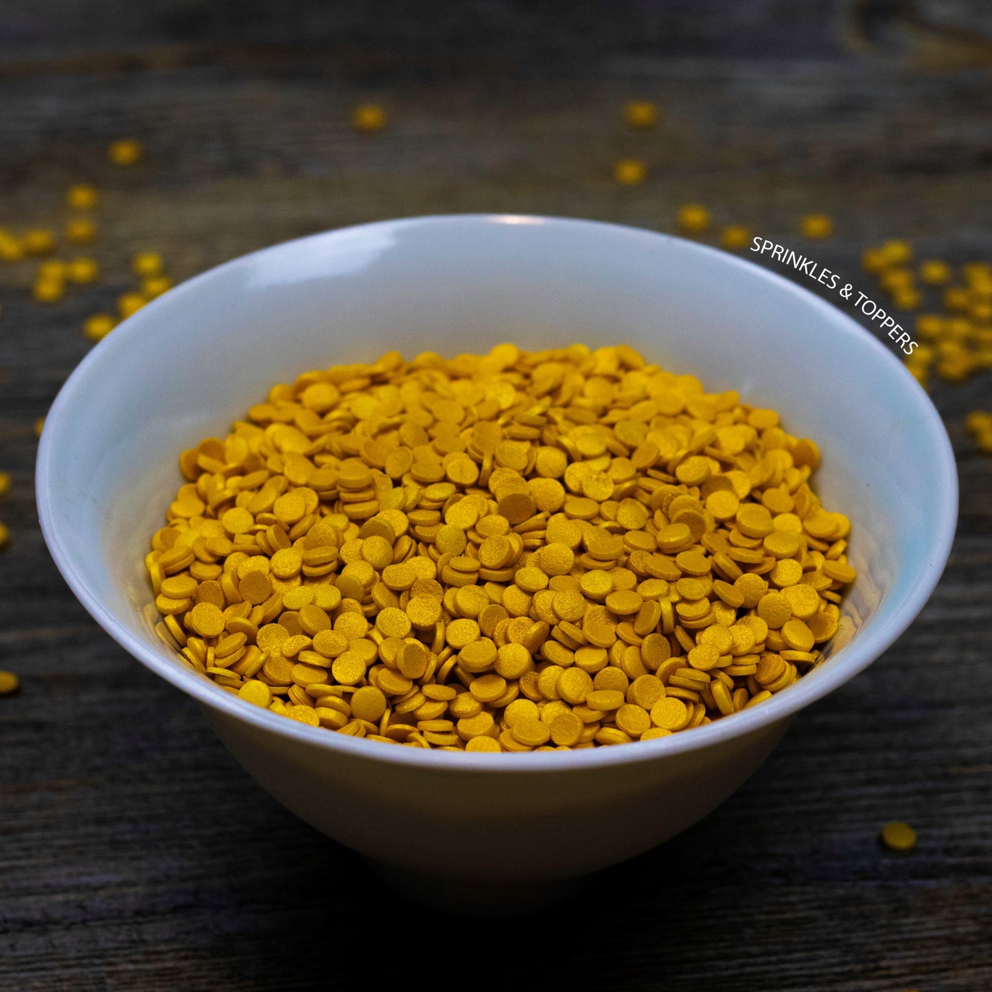 4mm Glimmer Confetti Cupcake / Cake Decoration Sprinkles (100g) Edible confetti with a lovely shiny finish Perfect to top any cupcake, large cake, ice cream, cookies, shakes and more...