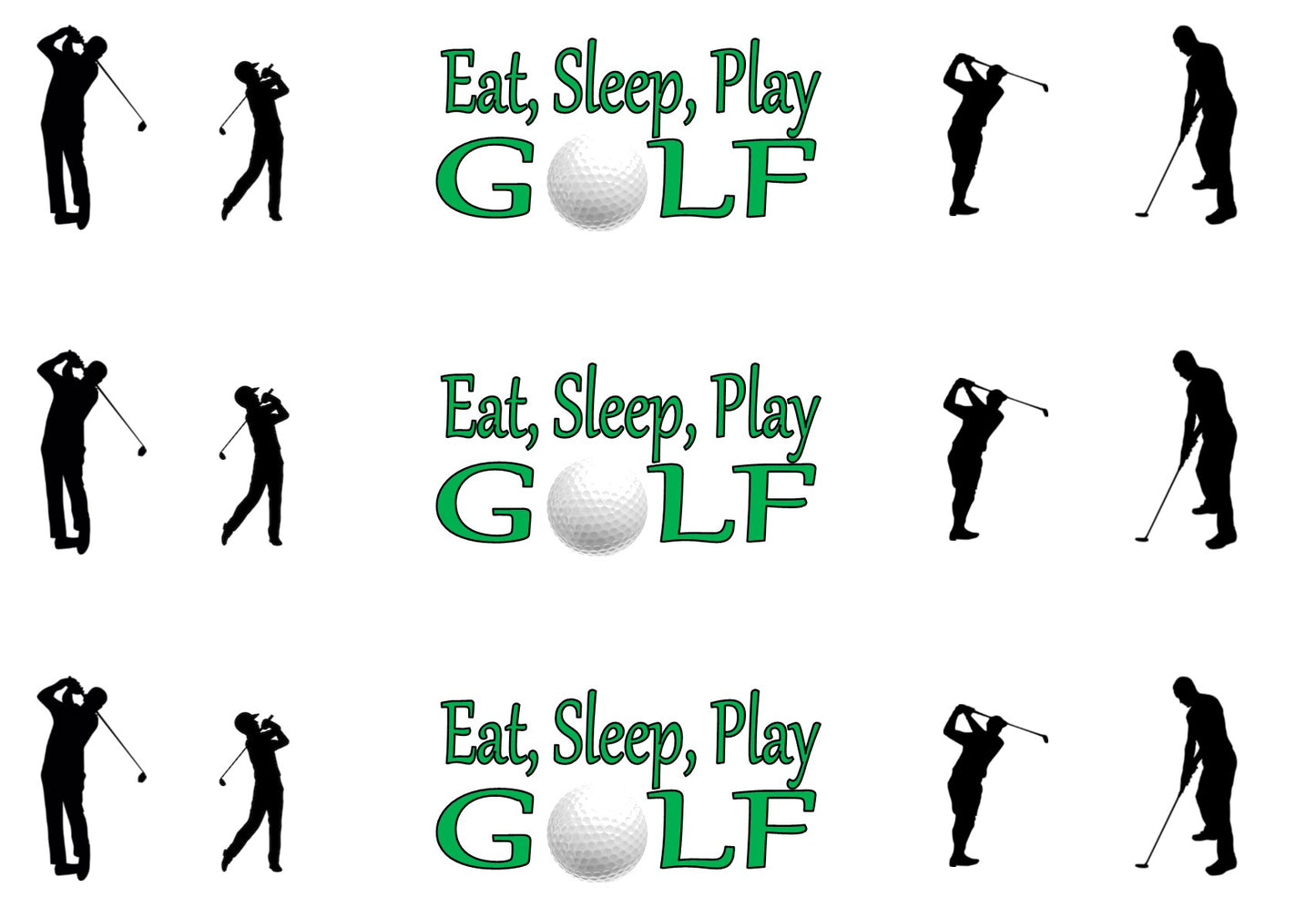 GOLF THEMED EDIBLE ICING CAKE RIBBON / SIDE STRIPS Use instead of traditional ribbon to decorate the sides of your cakes Edible fondant icing, perfect for that special occasion