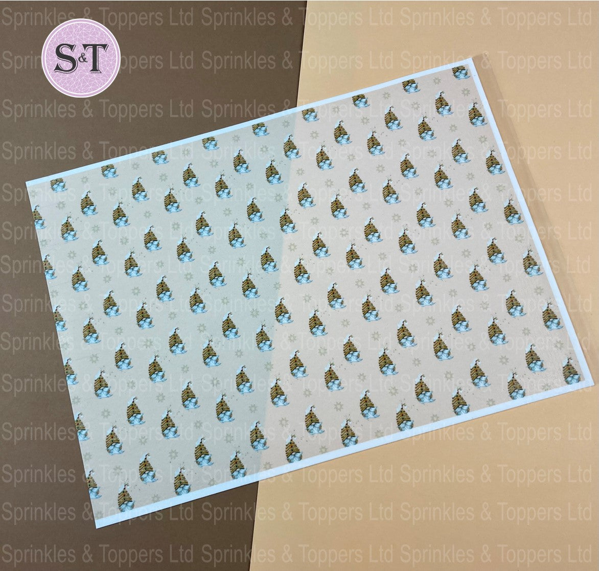 Gingerbread Gnome Themed A4 Icing Sheet / Cake Wrap