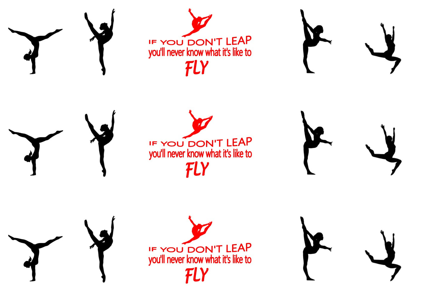 GYMNASTICS THEMED EDIBLE ICING CAKE RIBBON / SIDE STRIPS Use instead of traditional ribbon to decorate the sides of your cakes Edible fondant icing, perfect for that special occasion