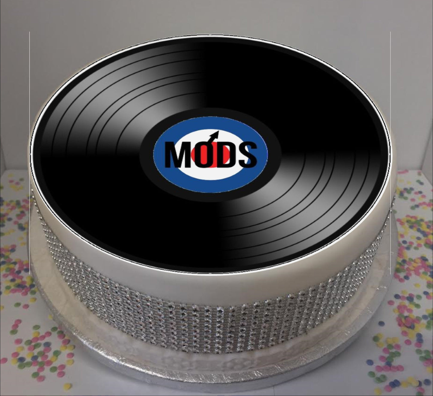 Mods Vinyl 8" Icing Sheet Cake Topper