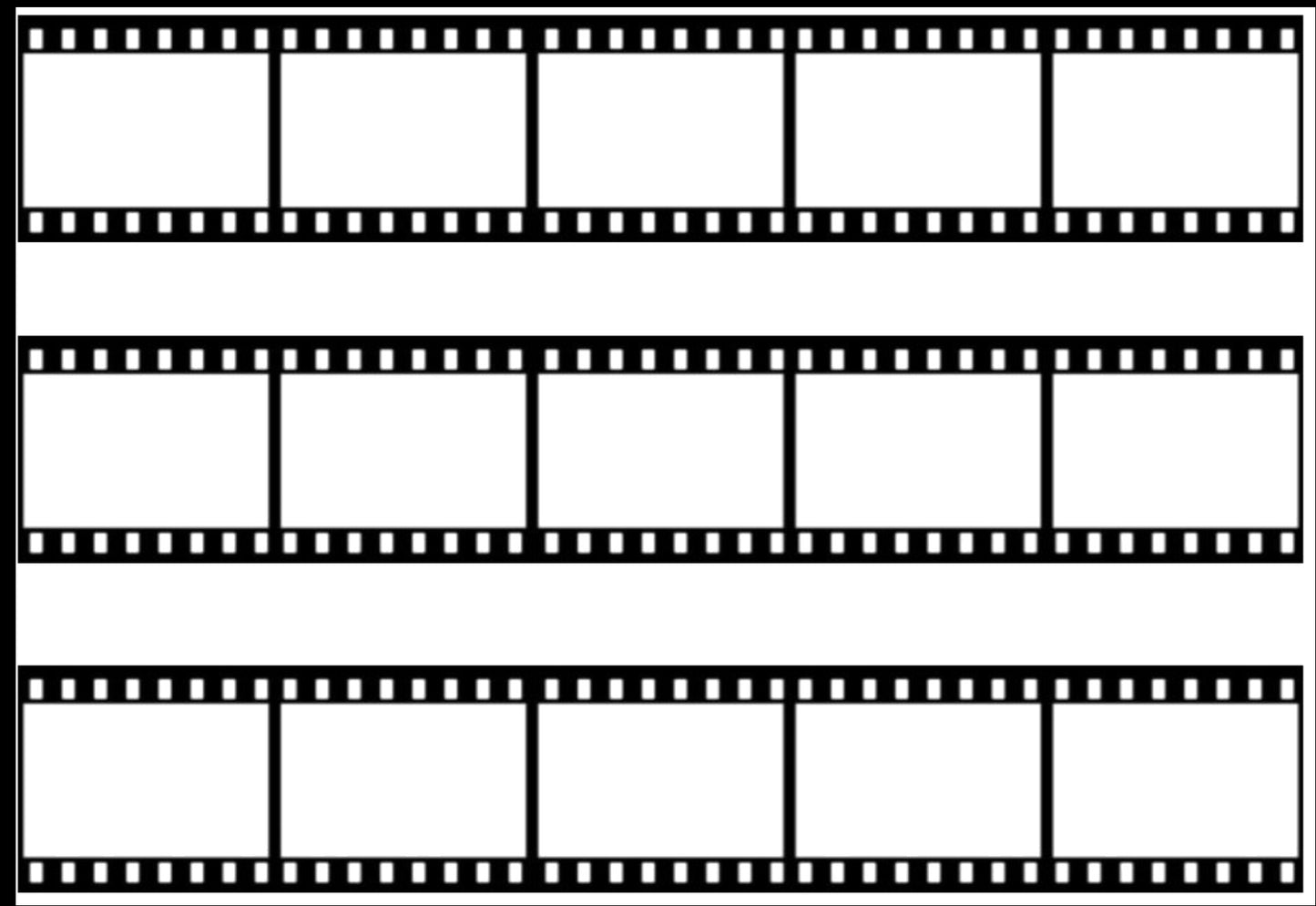 BLANK FILM STRIP EDIBLE ICING CAKE RIBBON / SIDE STRIPS Use instead of traditional ribbon to decorate the sides of your cakes Edible fondant icing, perfect for that special occasion