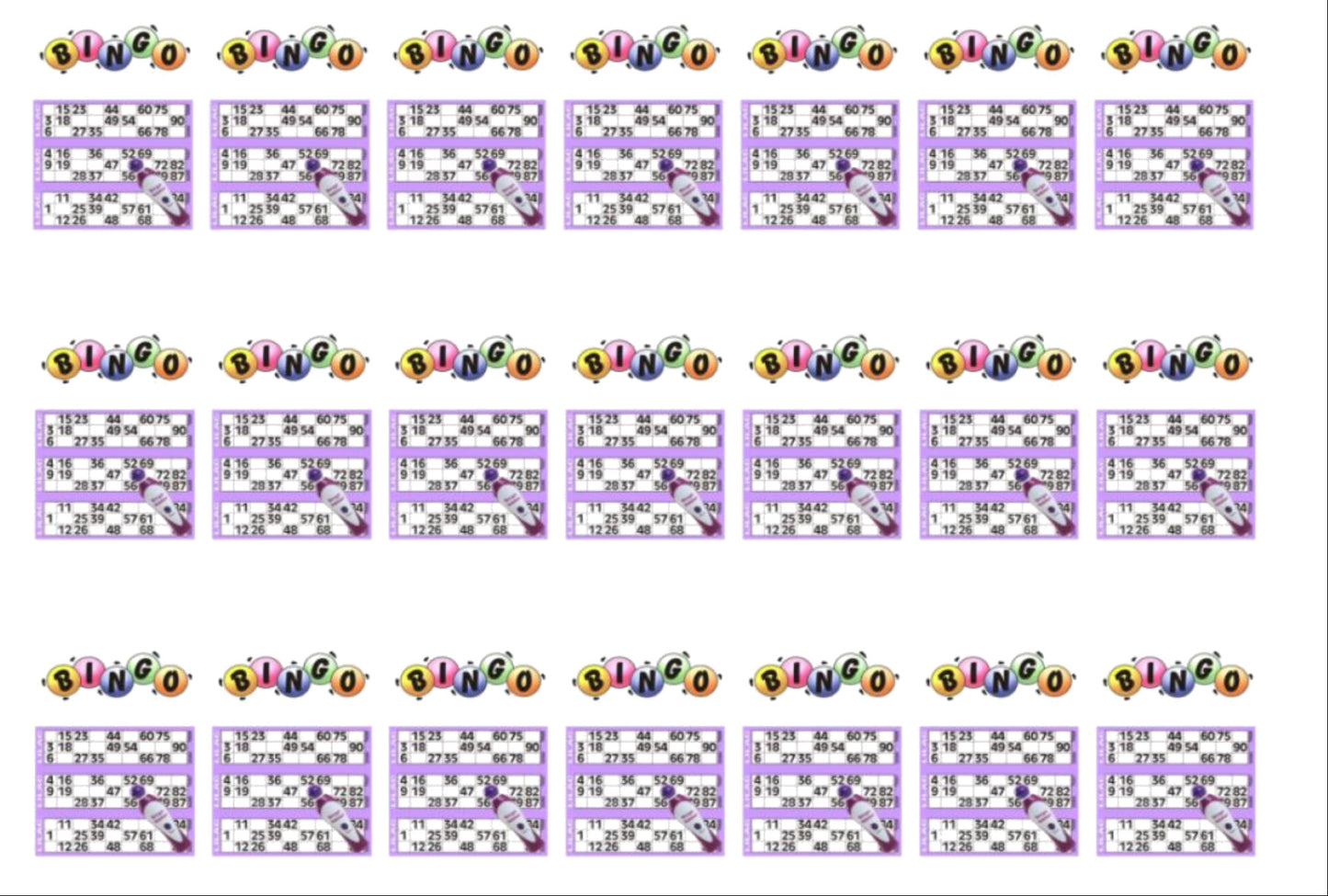 BINGO CARDS EDIBLE ICING CAKE RIBBON / SIDE STRIPS Use instead of traditional ribbon to decorate the sides of your cakes Edible fondant icing, perfect for that special occasion