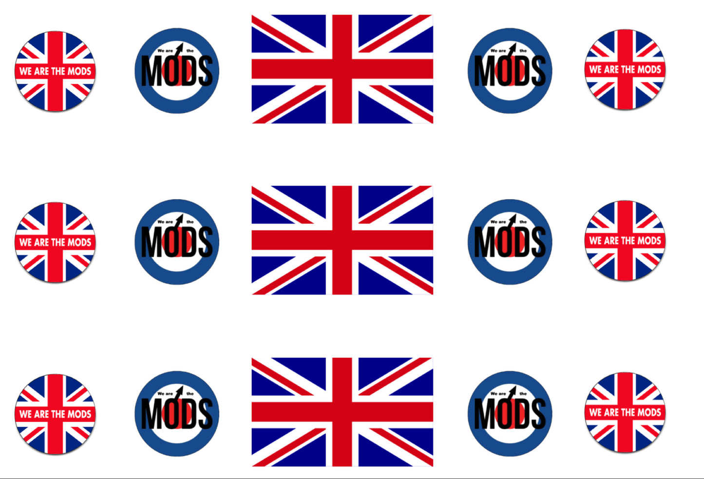 We Are The Mods Edible Icing Cake Ribbon