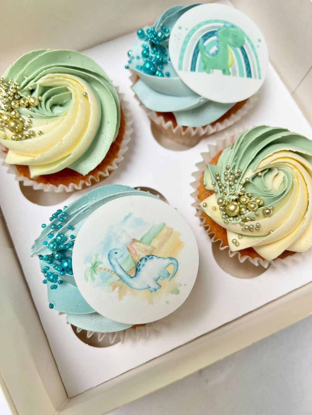 Cute Dinosaur & Volcano 2" / 5cm discs