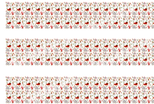 Load image into Gallery viewer, North Pole Tiled Edible Icing Cake Ribbon / Side Strips
