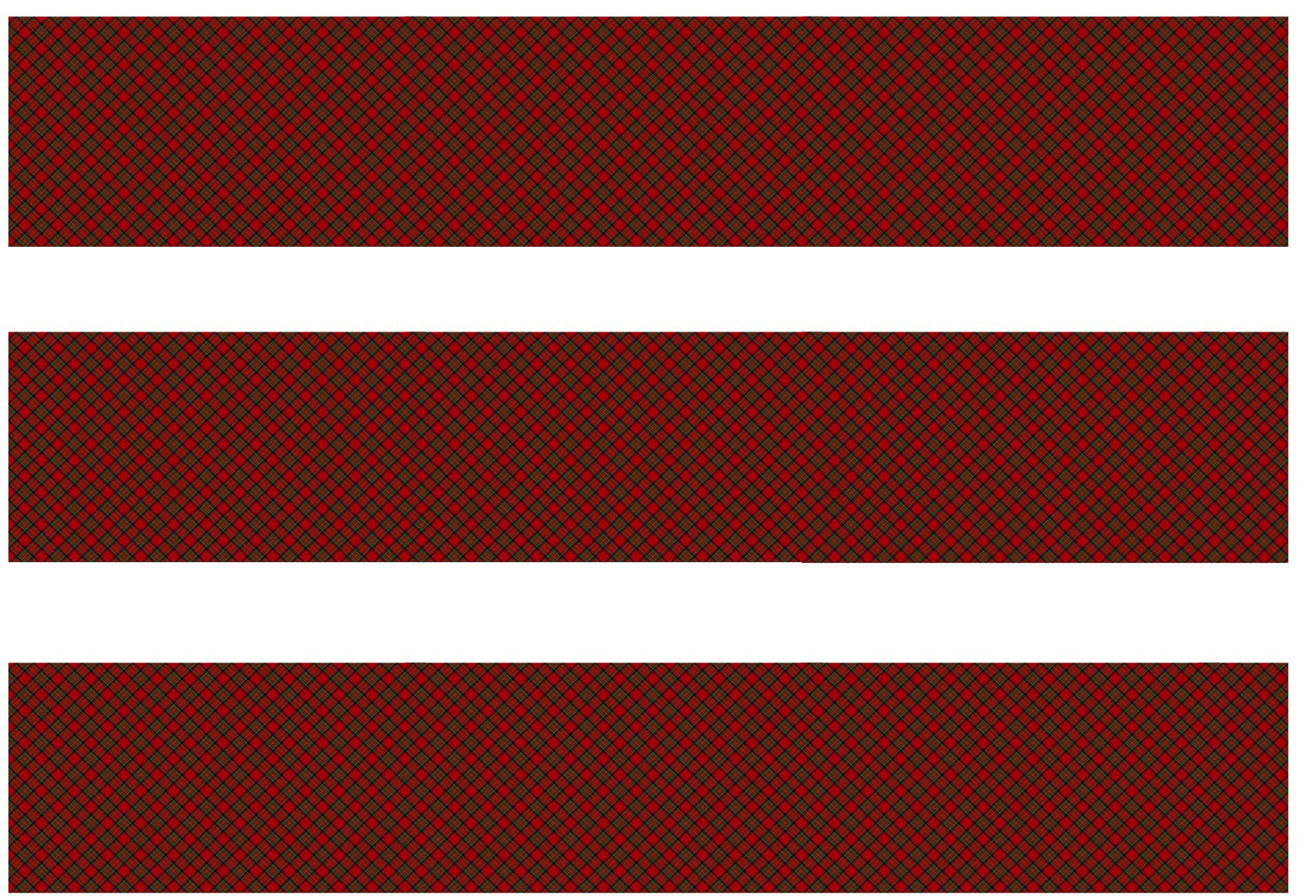 Royal Stewart Tartan Edible Icing Cake Ribbon