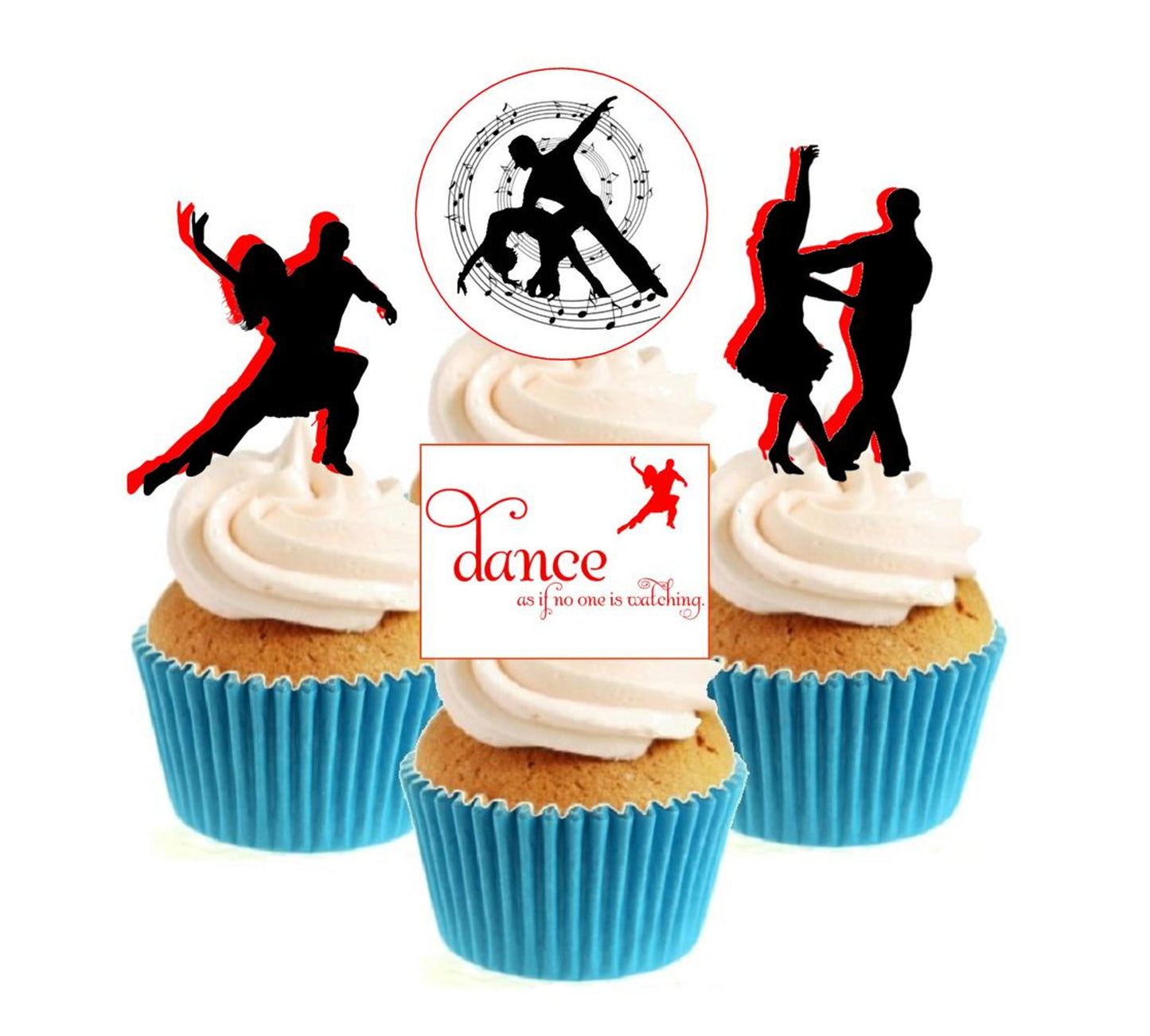 Salsa Collection Stand Up Cake Toppers (12 pack)