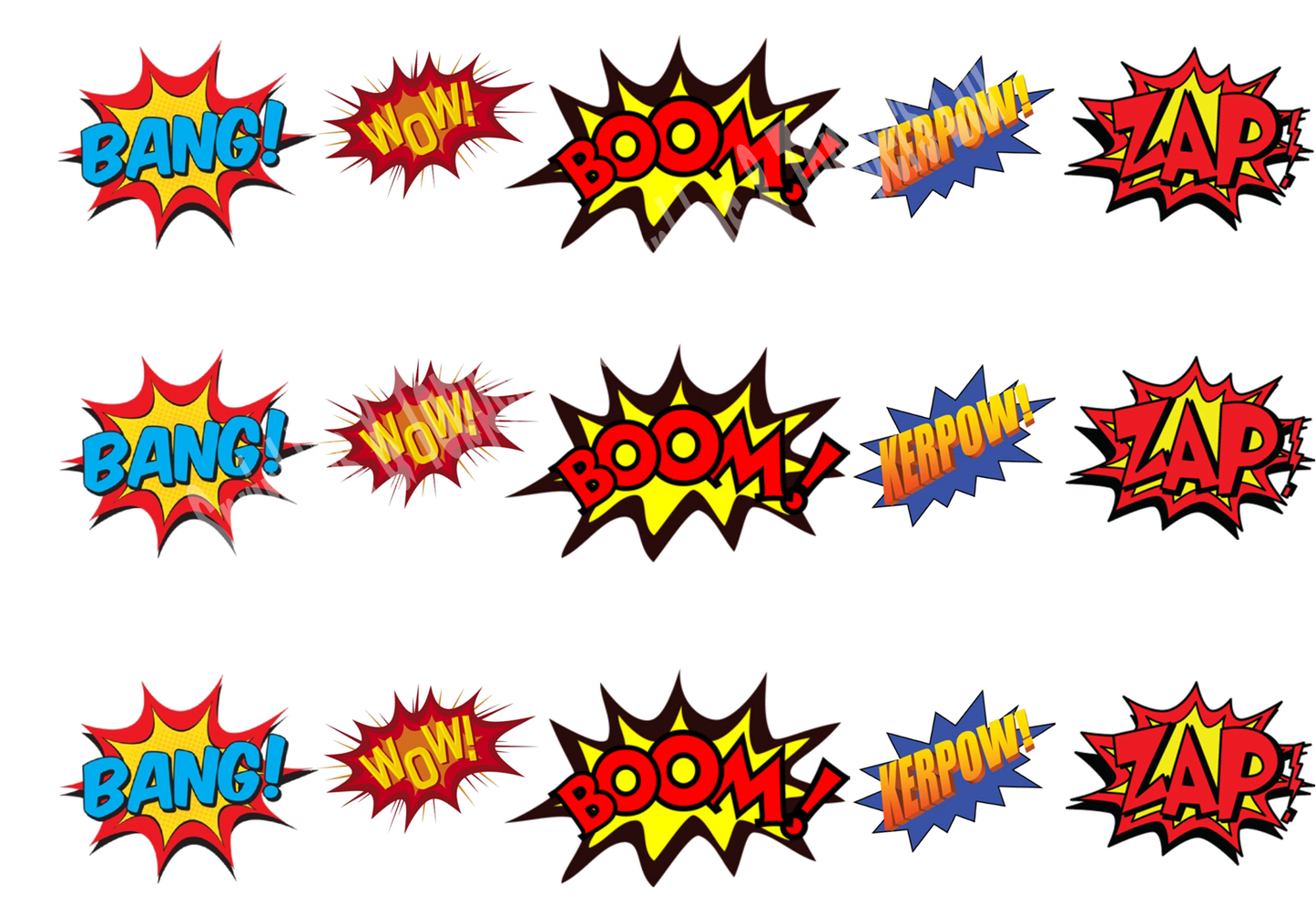 Superhero Edible Icing Cake Ribbon