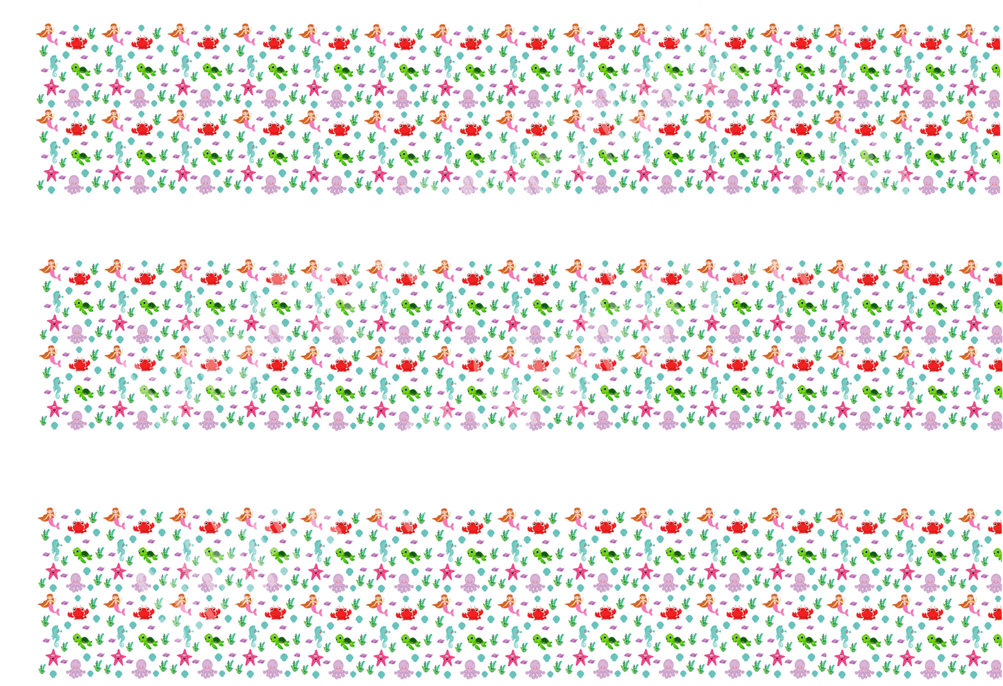 Under The Sea Edible Icing Cake Ribbon