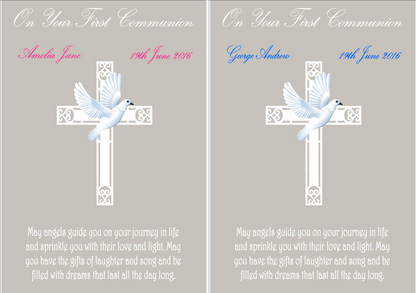 Personalised Name & Date First Communion Print (unframed)