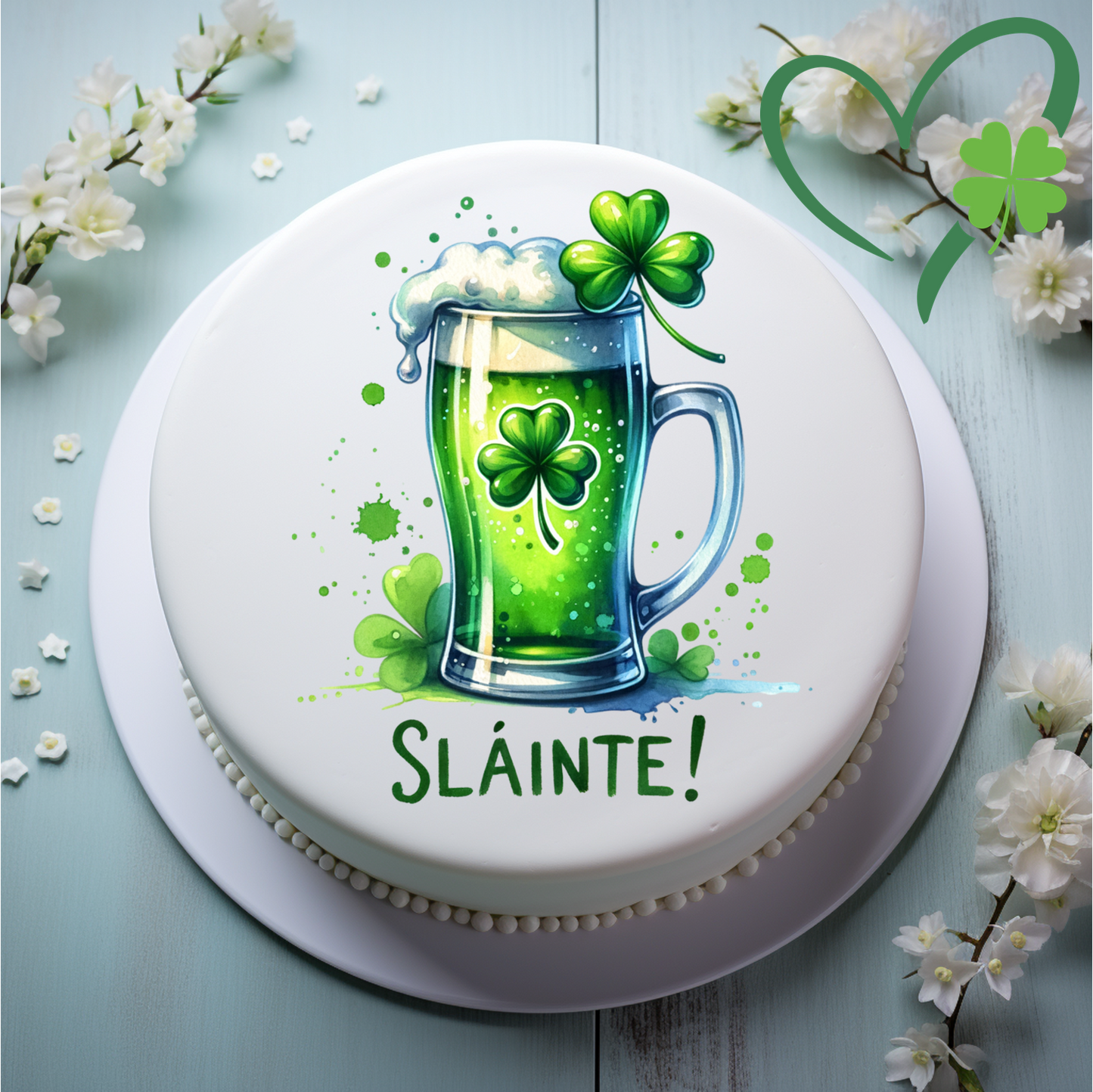 Slainte! 8" Icing Sheet Cake Topper