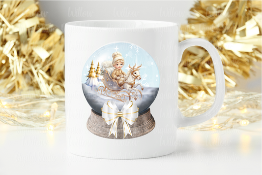 Winter Wonderland In Snow Globe Digital Download