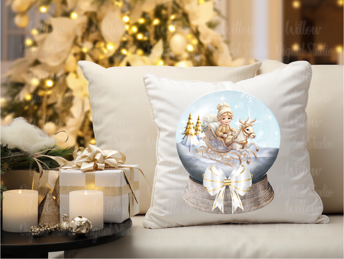 Winter Wonderland In Snow Globe Digital Download