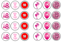 Load image into Gallery viewer, 18th Birthday Pink Collection 1.3&quot; discs