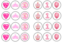 Load image into Gallery viewer, 1st Birthday Pink Collection 1.3&quot; discs