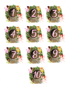 Personalised Magical Fairy Door Number (1-10) 8" Icing Sheet Cake Topper